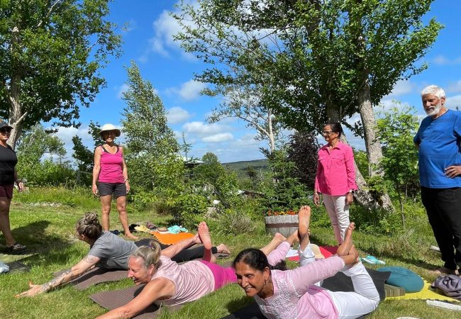 Laya retreat yoga fun!